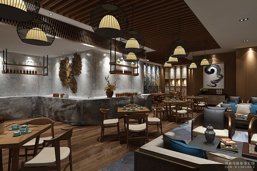 中式風(fēng)格酒店創(chuàng)意餐臺(tái)設(shè)計(jì)圖